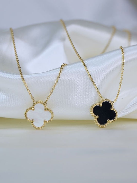 Clover Double Sided Pendent Necklace