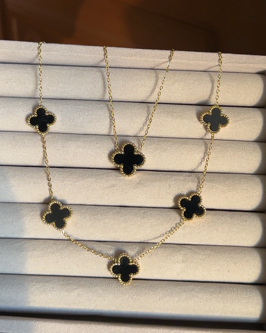 Five Leaf Clover Necklace and pendent